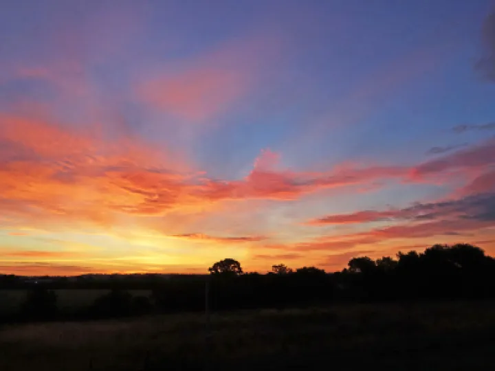August sunrise