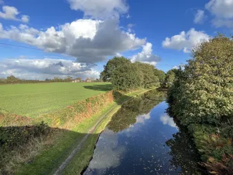 Fields and clouds