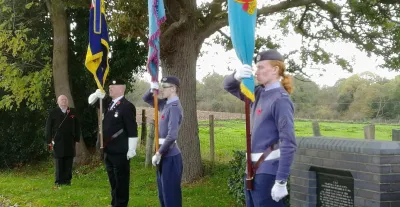Members of the Royal British Legion paying their respects