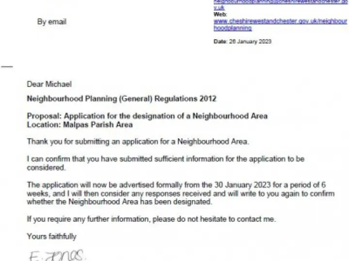 Letter head confirmation