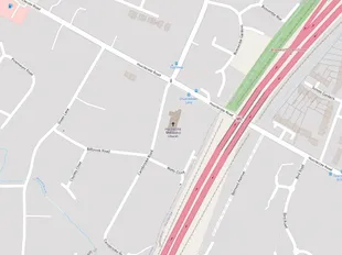Map showing the location of Hucclecote Methodist Church