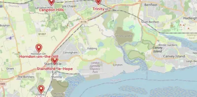Map showing the location of Shropshire & Marches Methodist Circuit