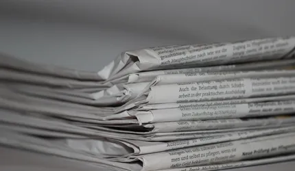 Folded Newspapers