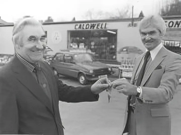 Frank Passant wins a car