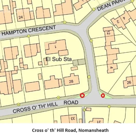 Cross o' th' Hill Road, Nomansheath