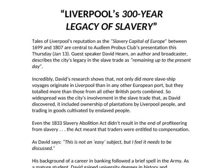 Liverpool Savery