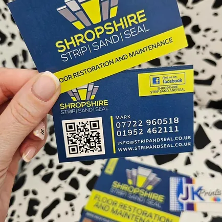 Shropshire Strip Sand Seal Business Cards