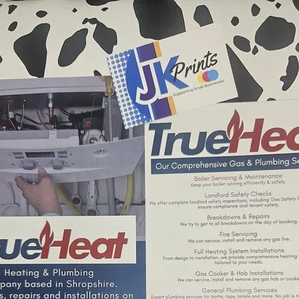 True Heat A5 Flyers 170gsm Silk and Business Cards
