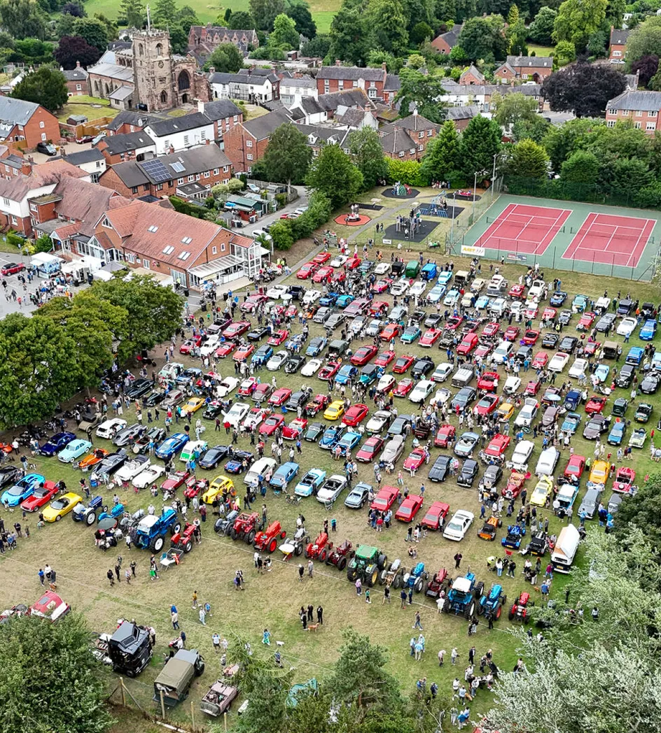 Aerial View of Vehicles On Aud