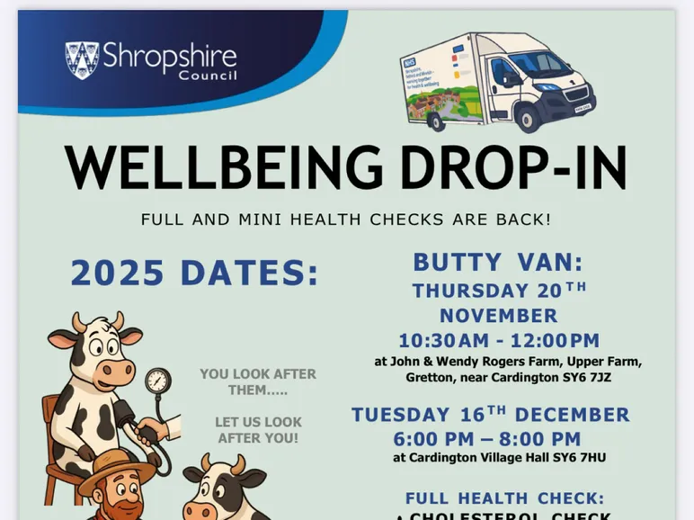 WELBEING HEALTH CHECK AT BUTTY VAN