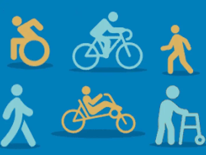 Walk,Wheel, Cycle
