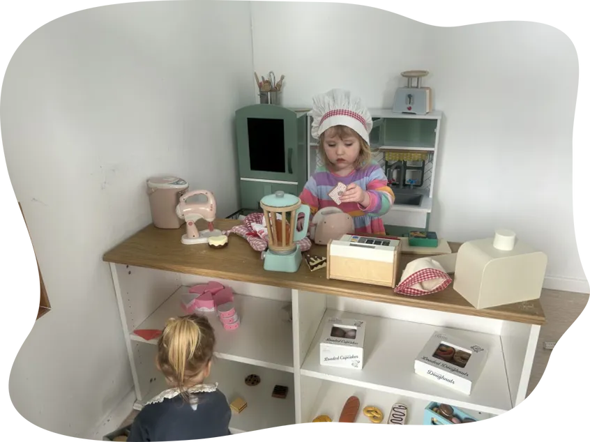 Child Playing in Activity Room
