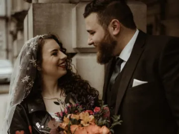 Bespoke stardust veil long P