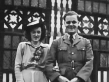 Jack Bowser and Doris Bowser on their wedding day