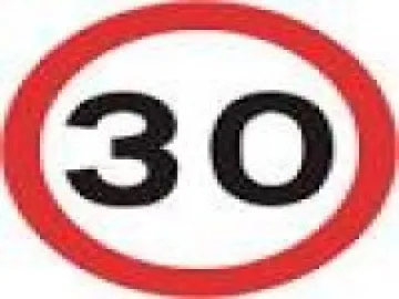 30 mph sign
