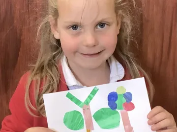 "The butterfly loves the flower"