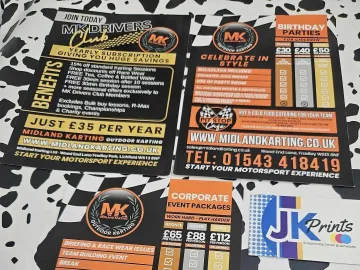 MK Karting – flyers