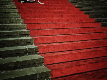 Stairs, rise, entrance, perspective, red carpet, red, carpet, prominent, red carpet, red carpet, red carpet, red carpet, red carpet