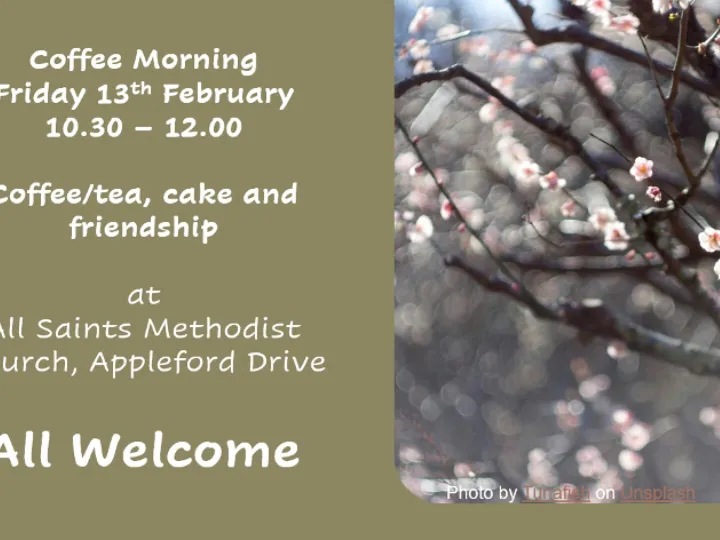 All Saints Feb Coffee Morning