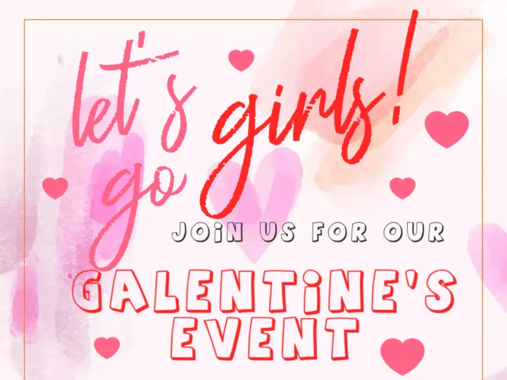 Lets Go Girls Galentines Day Invitation &ndash; Made Wit