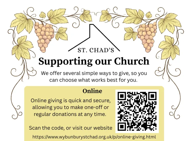 Supporting Our Church