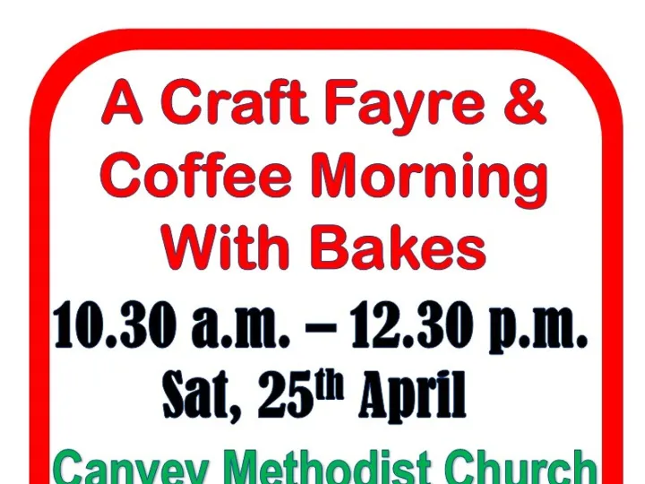 April 2026 Craft Fair Coffee Morning