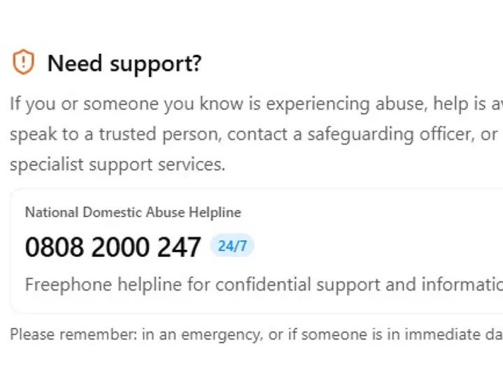 Domestic Abuse Helpline