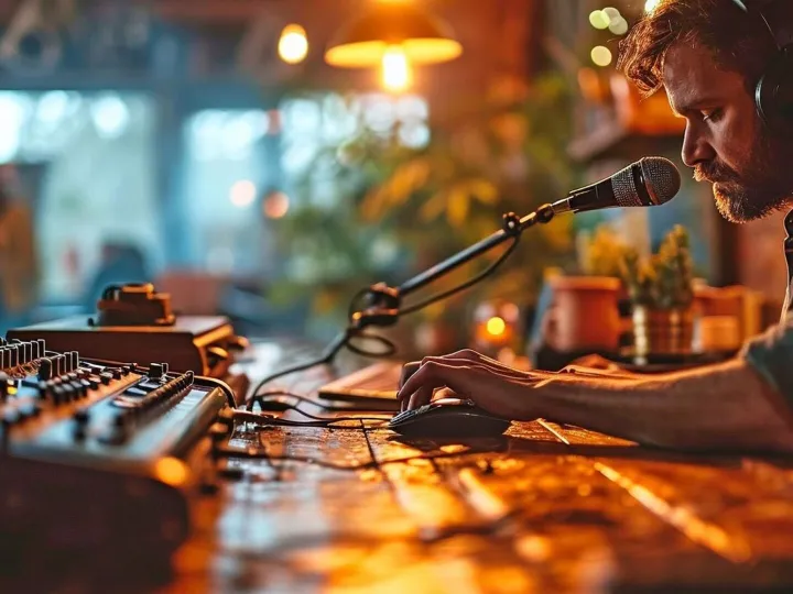 A defunct online radio studio that is utilised for podcasts