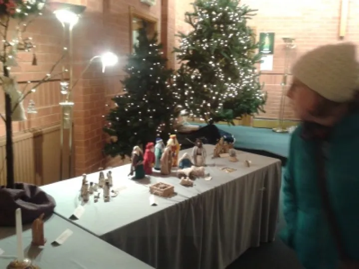 A Nativity Scene in Methodist Church