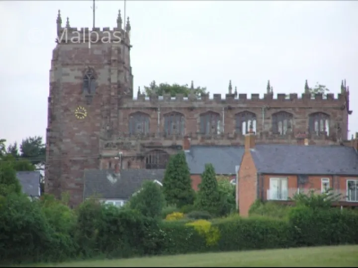 St Oswald's Church from Mastiff Lane's Lane
