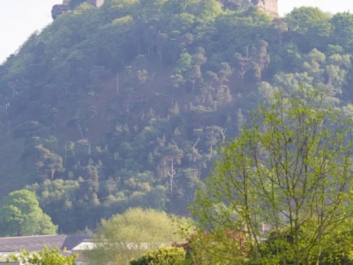 Medieval Beeston Castle from Horsley Lane