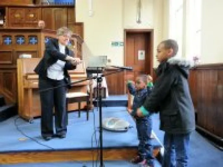 Deacon Debbie in action