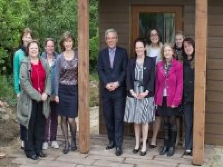 John Bercow Karen Collett & School Staff