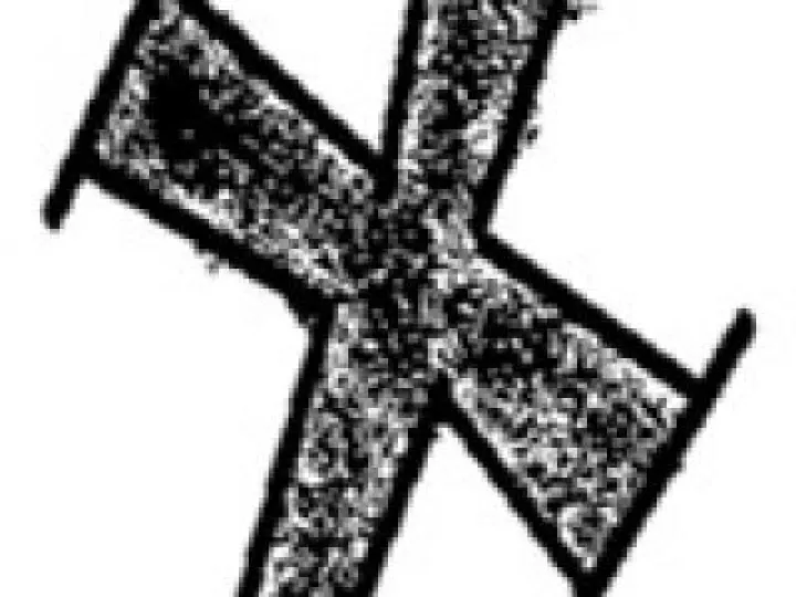 Ash Wednesday cross