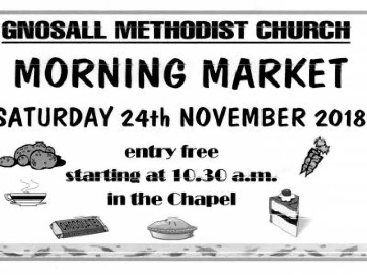 Morning market Gnosall