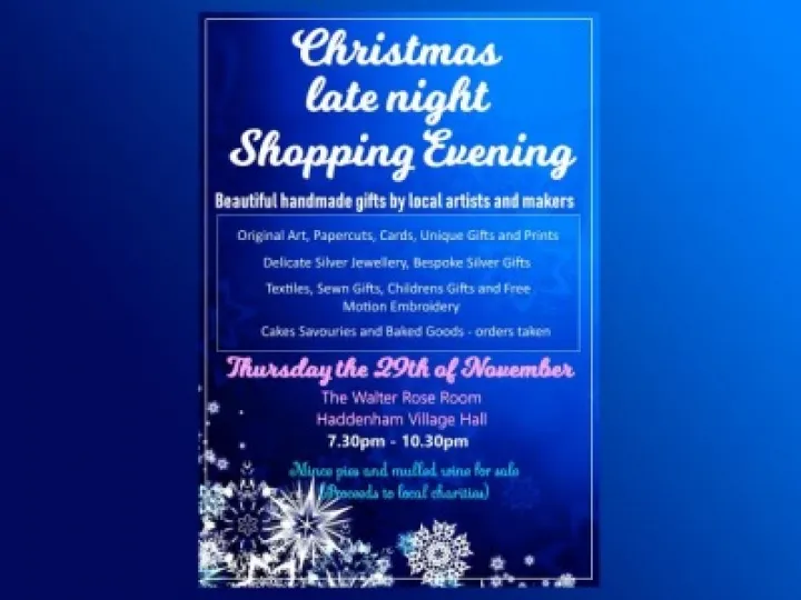 Xmas Shopping Evening_poster