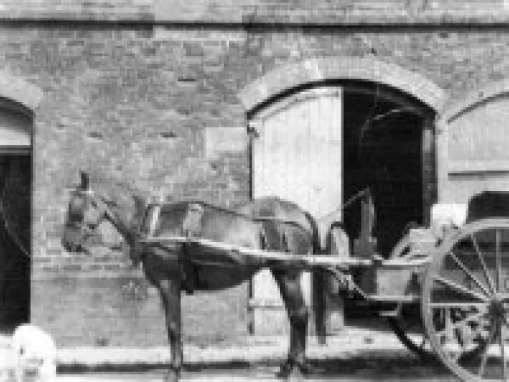 Milk float made by Edgerton of Church Mnshull