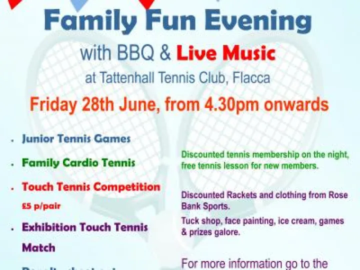 Tennis Flyer 28th June 2019