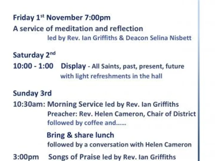 invitation flyer for wider church community