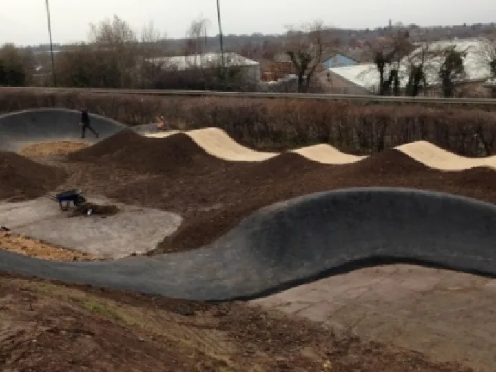 Nottingham Outlaws BMX track building