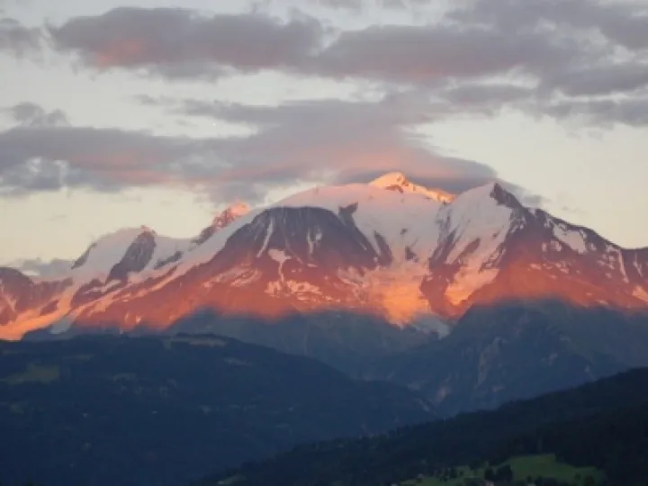 Alps at sunset