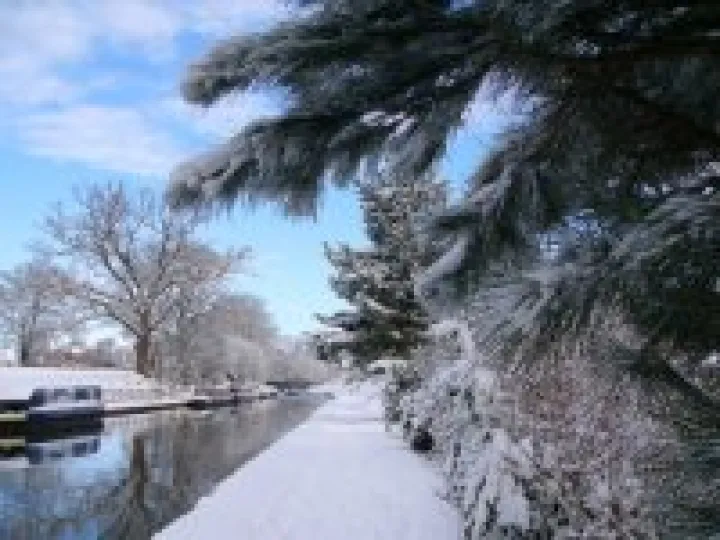 Canal in snow