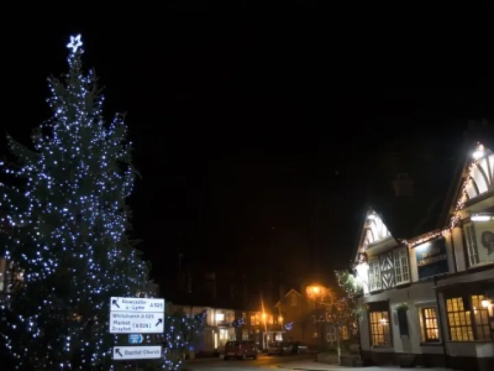 Christmas Tree in Audlem Square
