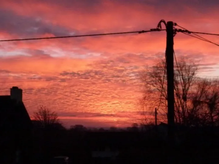 Sunrise over Hankelow