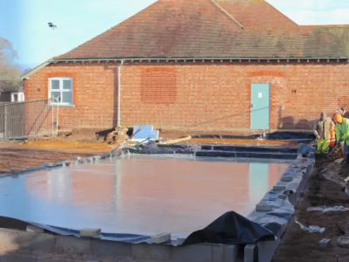 New Base concrete