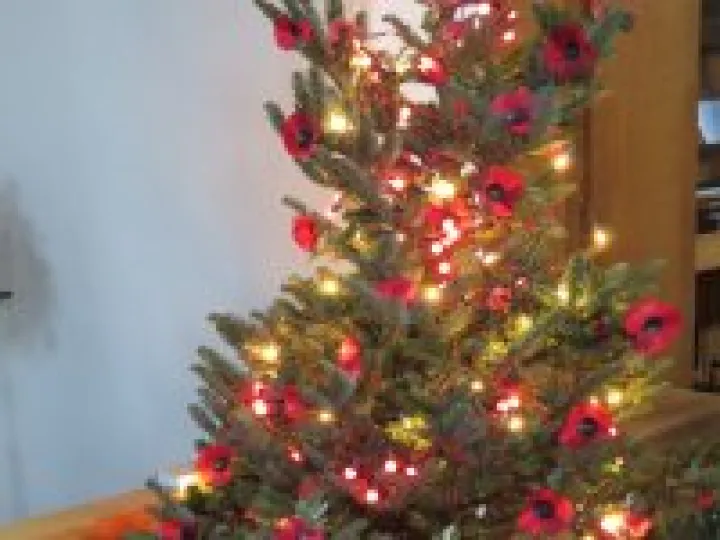 Christmas Tree with poppies
