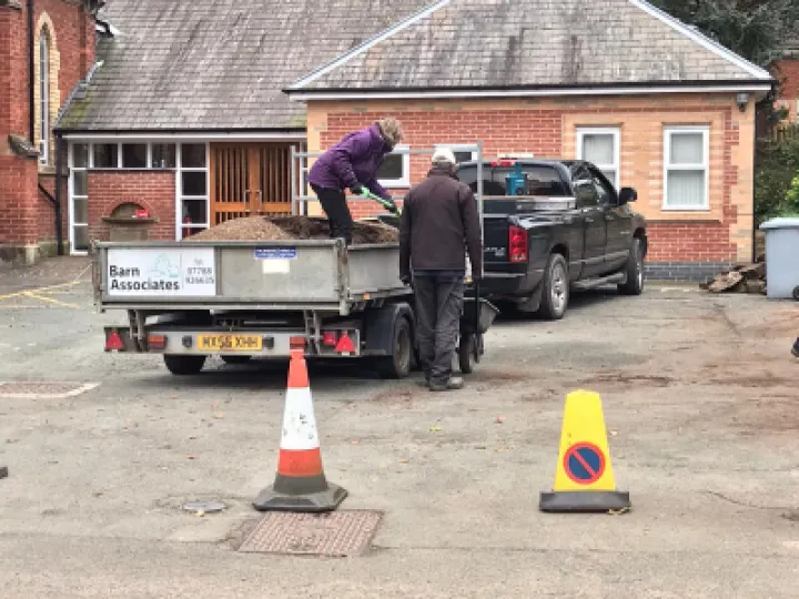 Heat treated bark mulch arrives