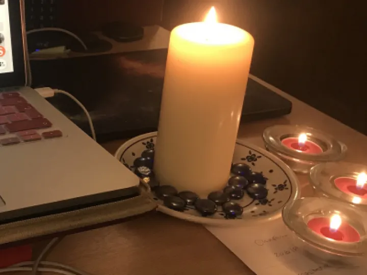 Candles while you work FB copy