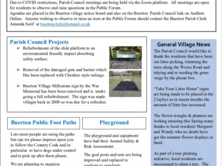 buerton newsletter