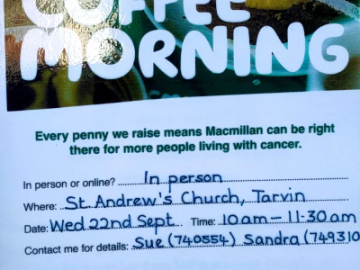 St Andrews Macmillan Coffee Morning Sept 2021 2db6385d-c332-41b4-800a-847bbaed8db8[331375]